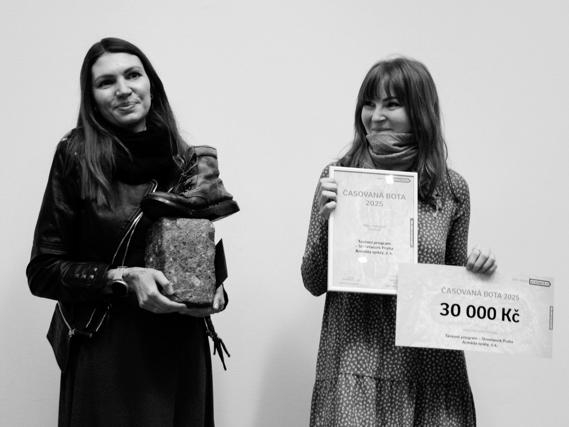 Terénní program – Streetwork Praha, Armády spásy, z. s. ČASOVANOU BOTU v kategorii Tým roku 2025 získal Terénní program – Streetwork Praha, Armády spásy, z. s.